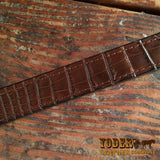 Brown Alligator Belt Amish Made