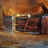 Elephant Hide Leather Belt