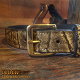 Leather Elephant Hide Belt
