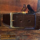 Brown Leather Elephant Belt
