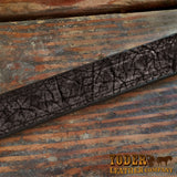 Black Hippopotamus Leather Belt