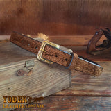 Brown Hippo Leather Belt