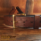 Brown Ostrich Belt