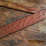 Brown Ostrich Money Belt