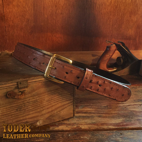 Ostrich Skin Money Belt