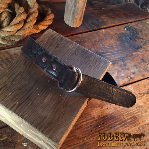 Bison Buffalo D Ring Black Belt