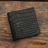 Alligator Leather Hipster Black