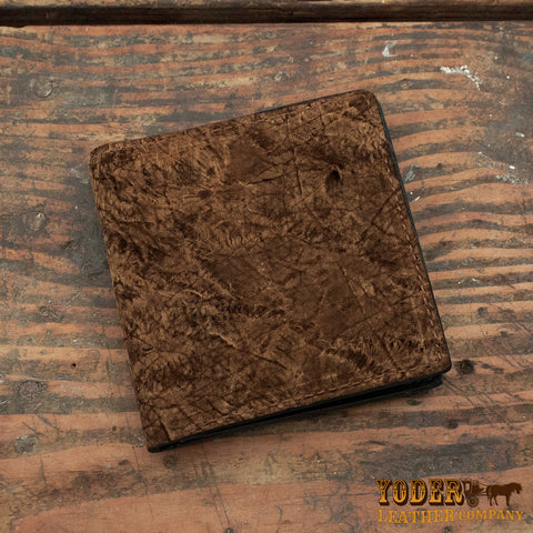 Brown Hippo Hipster Leather Wallet