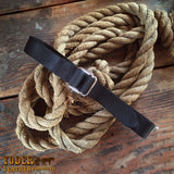 Black Square Ring Nylon Belt