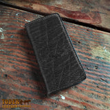 Black Elephant Leather iPhone Wallet Case