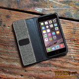 Gray Elephant Hide iPhone Wallet Case