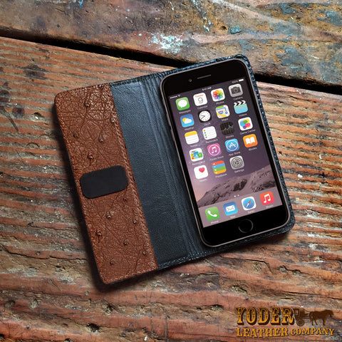 Brown Ostrich iPhone Case