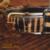 Amish Made Tiger Print Belt