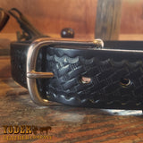 Basket Weave Leather Strap