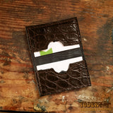Gator Leather Business Card Holder