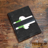 Black Lizard Skin Business Card Holder