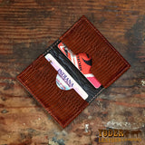 Brown Lizard Skin Business Card Holder