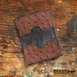 Ostrich Brown Business Holder