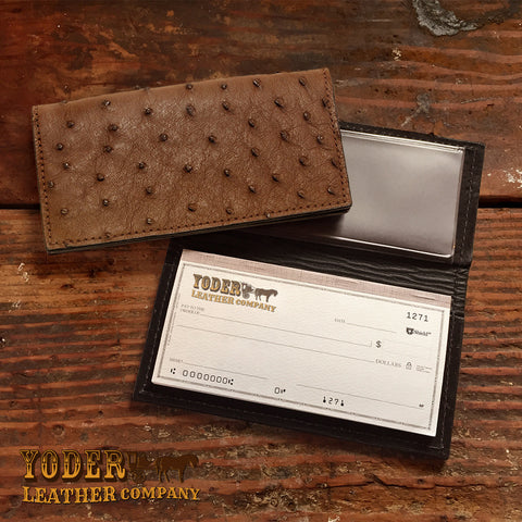 Ostrich Checkbook