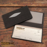 Stringray Checkbook Leather