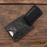 Black Alligator Cash Clip