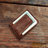 Dragon Fire Leather Money Clip Wallet