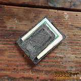 Gray Elephant Skin Money Clip Wallet