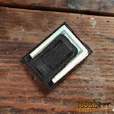 Black Shark Skin Magnetic Money Clip Wallet