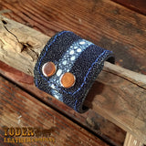 Blue Stingray Cuff