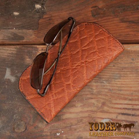Caramel Brown Elephant Glasses Case