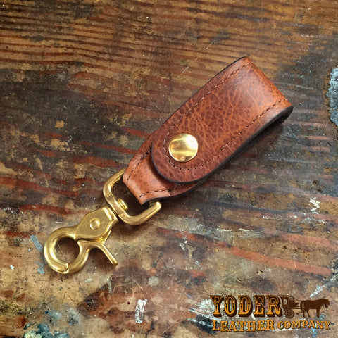 Cowhide Brown Key Hanger