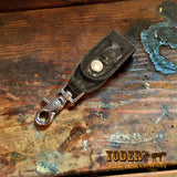 Black Ostrich Key Hanger