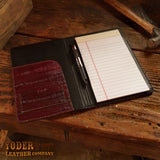 Eel Skin Padfolio Brown