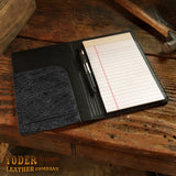 Black Hippopotamus Portfolio Notepad