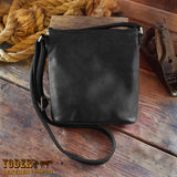 Black Handbag Leather Crossbody Purse