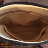 Black Floral Embossed Handbag Amish Made