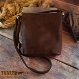 Dark Brown Amish Made Handbag