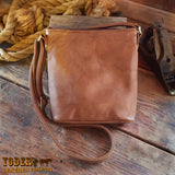 Light Brown Leather Handbag Handmade