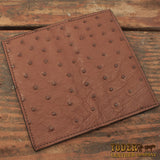 Brown Ostrich Roper Rodeo Wallet