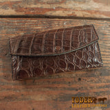 Brown Alligator Women's Clutch