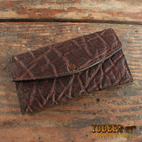 Dragon Fire Clutch elephant leather