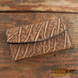 rustic brown elephant clutch
