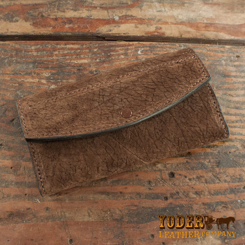 Hippo Brown Clutch