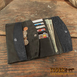 Ostrich Leather Clutch