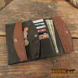 Ostrich Wallet Clutch Women's