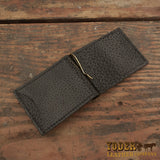 Slimsit leather skinny clip wallet