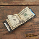 skinny clip back saver leather