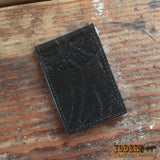 Black Elephant Skinny Clip Wallet