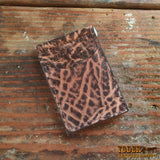 Rustic Brown Elephant Skinny Clip Wallet