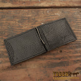 Slimsit leather skinny clip wallet